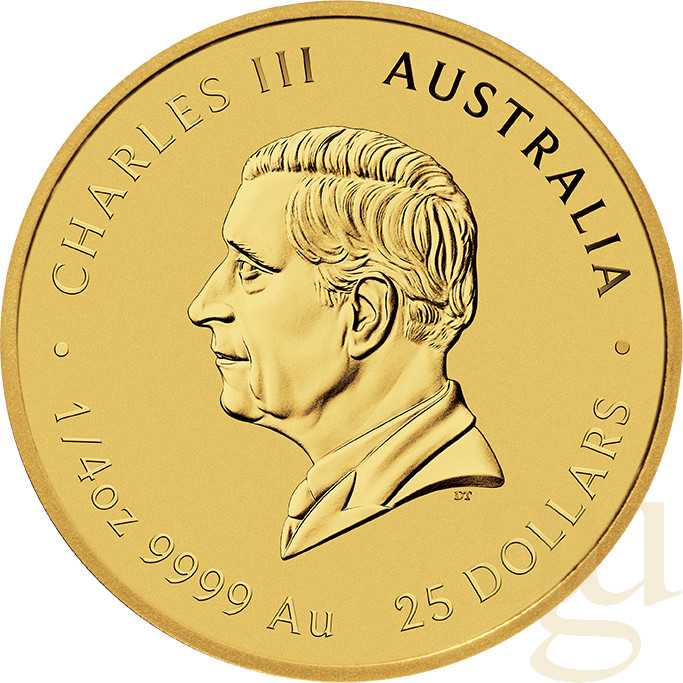 Monedă de aur de 1/4 oz Australia Lunar III Șarpe - imagine 3