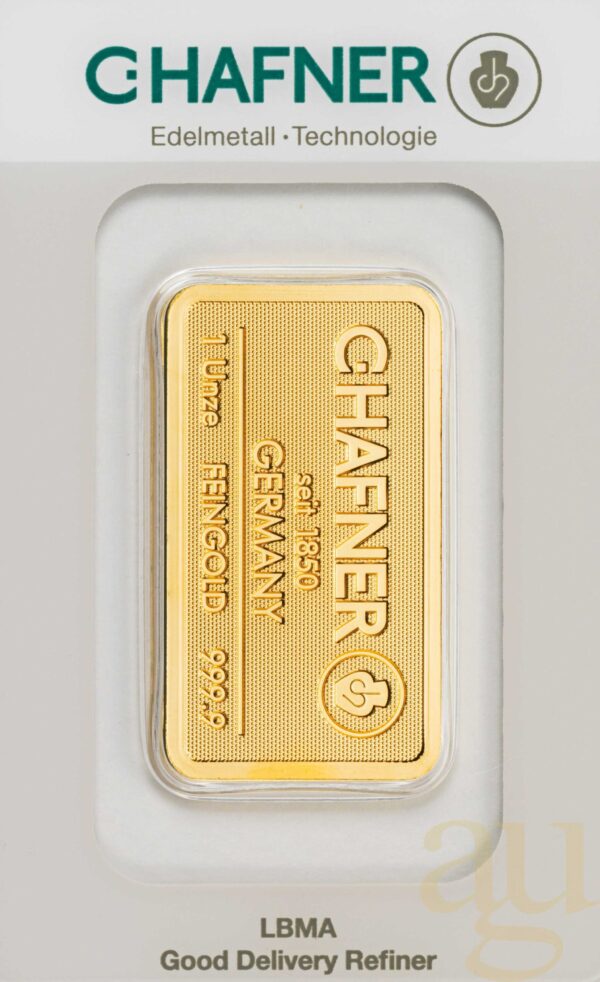 Lingou de aur 31,1 grame C. Hafner