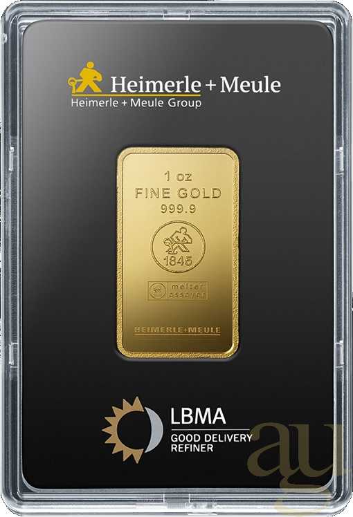 Lingou de aur 31,1 grame Heimerle + Meule